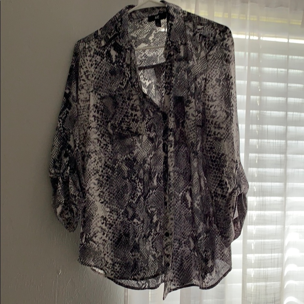 Snake Skin Button Down